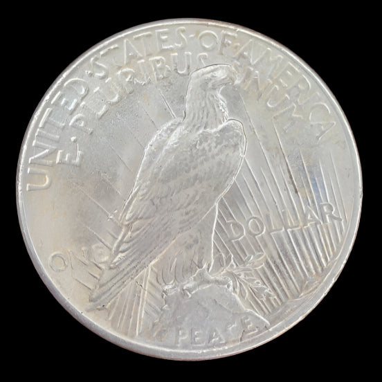 1925 Peace Silver Dollar – No Mint Mark – Philadelphia Mint – 90% Silver
