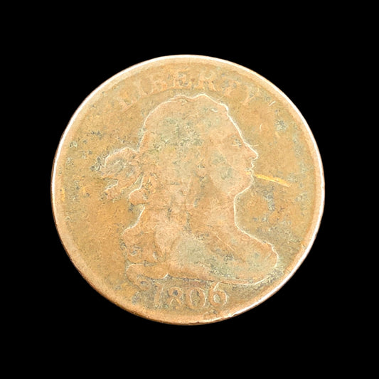 1806 Draped Bust Half Cent - w/Stem Large 6