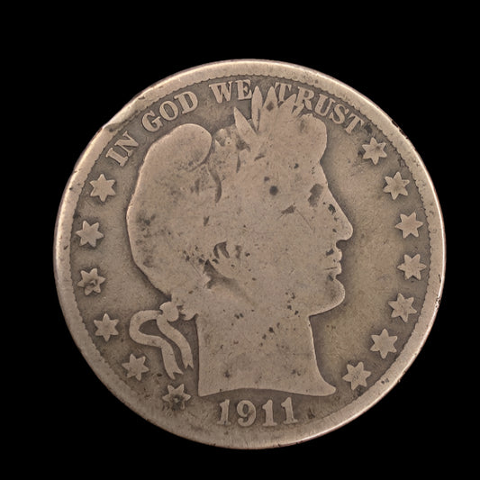 1911-D Barber Half Dollar – Rare Denver Mint Treasure