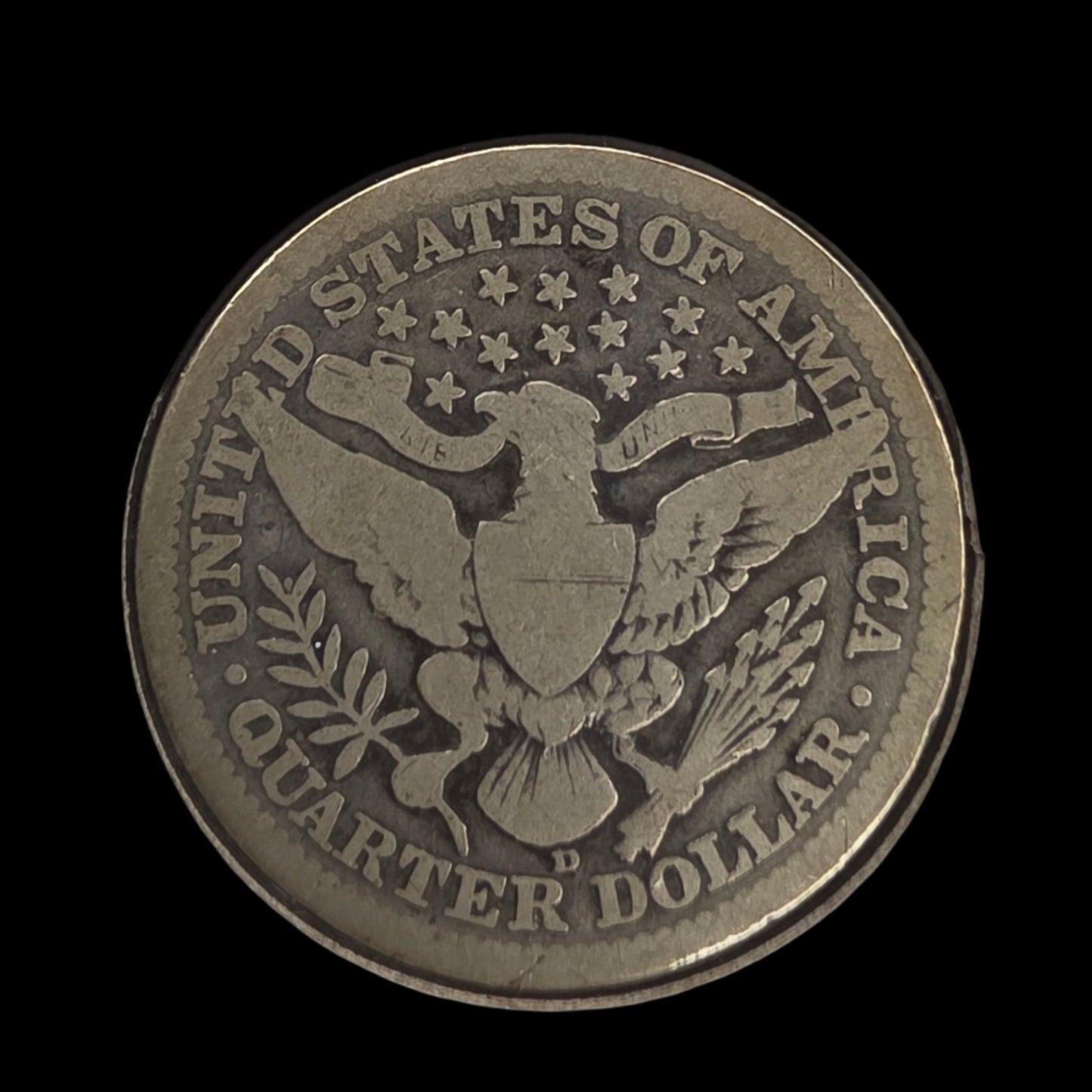 1913-D Barber Quarter – 90% Silver – A Classic from the Denver Mint