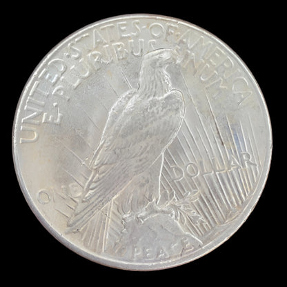 1925 Peace Silver Dollar – No Mint Mark – Philadelphia Mint – 90% Silver